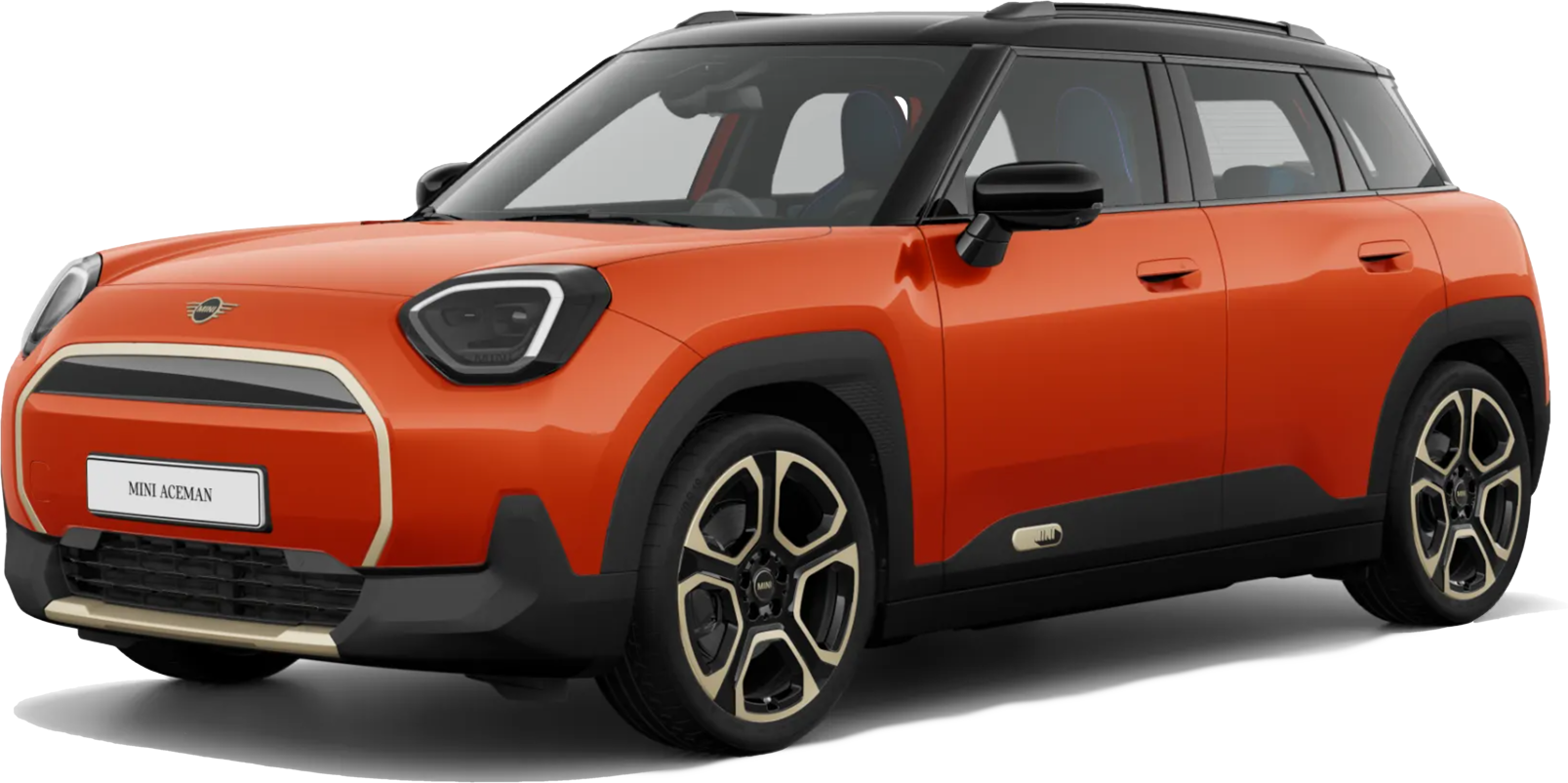 MINI ACEMAN E Acabado Favoured naranja & negro